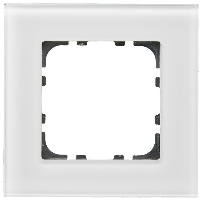 MDT BE-GTR1W.01 Glasrahmen 1fach f.55mm Programme Weiß