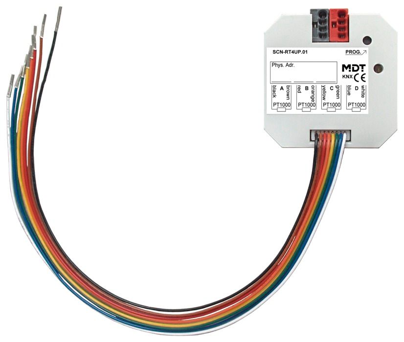 MDT SCN-RT4UP.01 Temperaturregler/Sensor 4fach UP