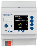 MDT SCN-RTC20.02 Schaltuhr m.20Kanälen u.aktivem Farbdisplay 4TE REG
