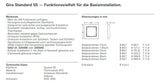 GIRA 021104 Abdeckrahmen 1fach Standard 55 Reinweiß seidenmatt