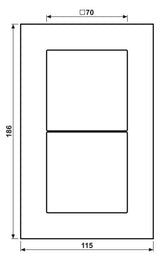 Jung LSP982GLSW Glasrahmen 2fach LS plus schwarz