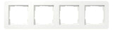 GIRA 0214151 Abdeckrahmen 4f Gira E1 Reinweiß m