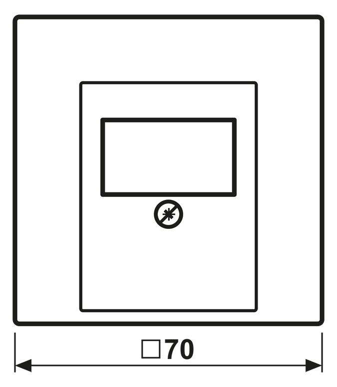 Jung ES2969T Abdeckung f.TAE LS Edelstahl