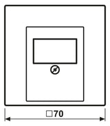 Jung ES2969T Abdeckung f.TAE LS Edelstahl