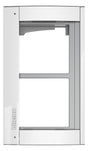 BTicino 350222 Abdeckrahmen 2M m.Träger f.Türstation SFERA Aluminium Allwhite