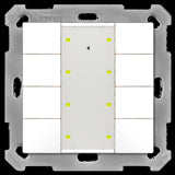 MDT BE-TA55P8.02 Taster Plus 55 8fach Reinweiß matt