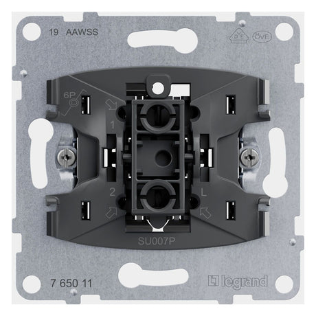 Legrand 765011 SEANO Einsatz Taster m.Wechselkontakt 10A Steckklemmen
