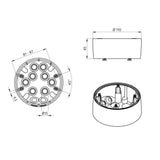 BEG 93465 AP Montageset IP54 weiß PD4N-H