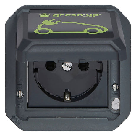 Legrand 069818L Plexo New Einsatz Green'Up Schutzkontakt-Steckdose