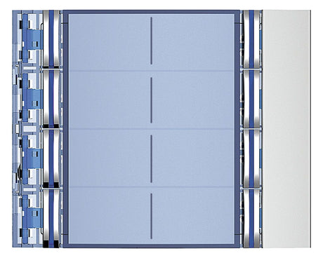 BTicino 352181 Frontblende Ruftasten- modul SFERA 8RT-D Allmetal