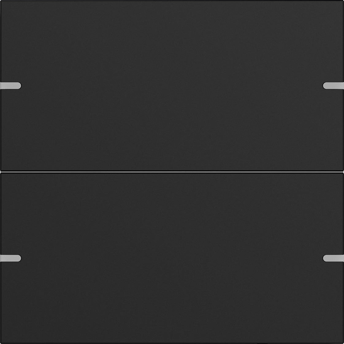 GIRA Wippenset 2fach für Tastsensor 4 Aluminium Schwarz matt (lackiert)