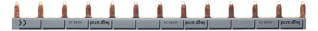 Legrand 404926 Stiftkammschiene 1-polig 13TE 16qmm schwarz/blau