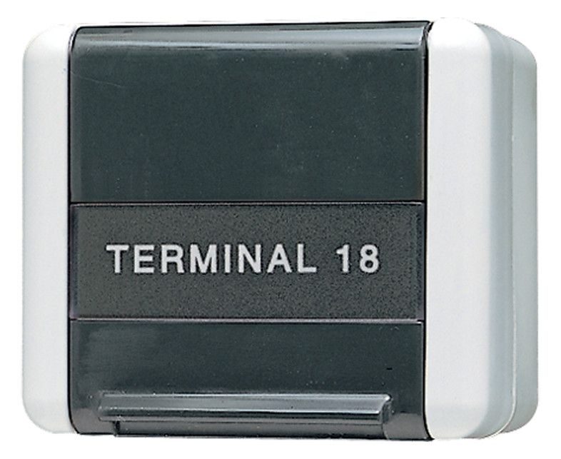 Jung 854W AP/WG Datenanschlussgehäuse Schriftfeld 21x59mm WG800
