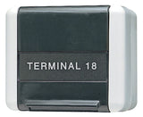 Jung 854W AP/WG Datenanschlussgehäuse Schriftfeld 21x59mm WG800