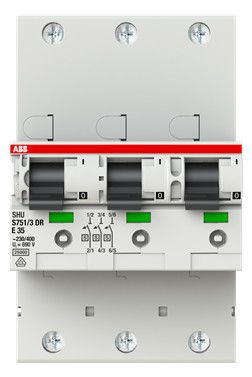ABB S751/3DR-E35 sel. Haupt-LS SHU E-Char.,25kA, 35A, 3x1P