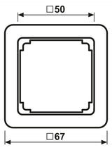 Jung 590Z Zwischenrahmen f.Abdeckung 50x50mm CD weiß