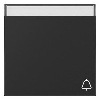 GIRA 3673005 Wippe Symbol Klingel+BSF Schwarz matt