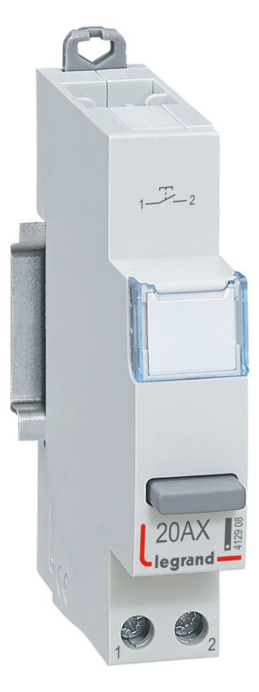 Legrand 412908 CX3 Taster 20A 1S 230VAC AC-12 1TE