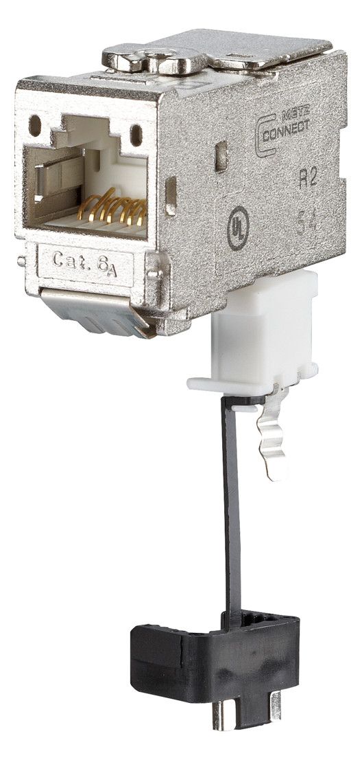Metz 130B12-E Modul Cat.6A 270° Buchse Anschlusseinheit RJ45