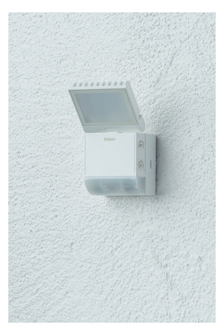 Theben theLeda S8-100 WH LED-Strahler m.Bew.melder f.Wandm. 8W ws 1020800