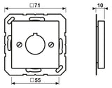 Jung A564GE Abdeckung m.Tragring f.Befehlsgeräte 22,5mm Serie A/AS gelb