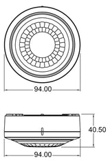 Theben LUXA 103 S360-100-12 AP WH Präsenzmelder Decken 12m 1xLi 1030062