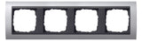 GIRA 021406 Abdeckrahmen 4fach Zwischen Alu