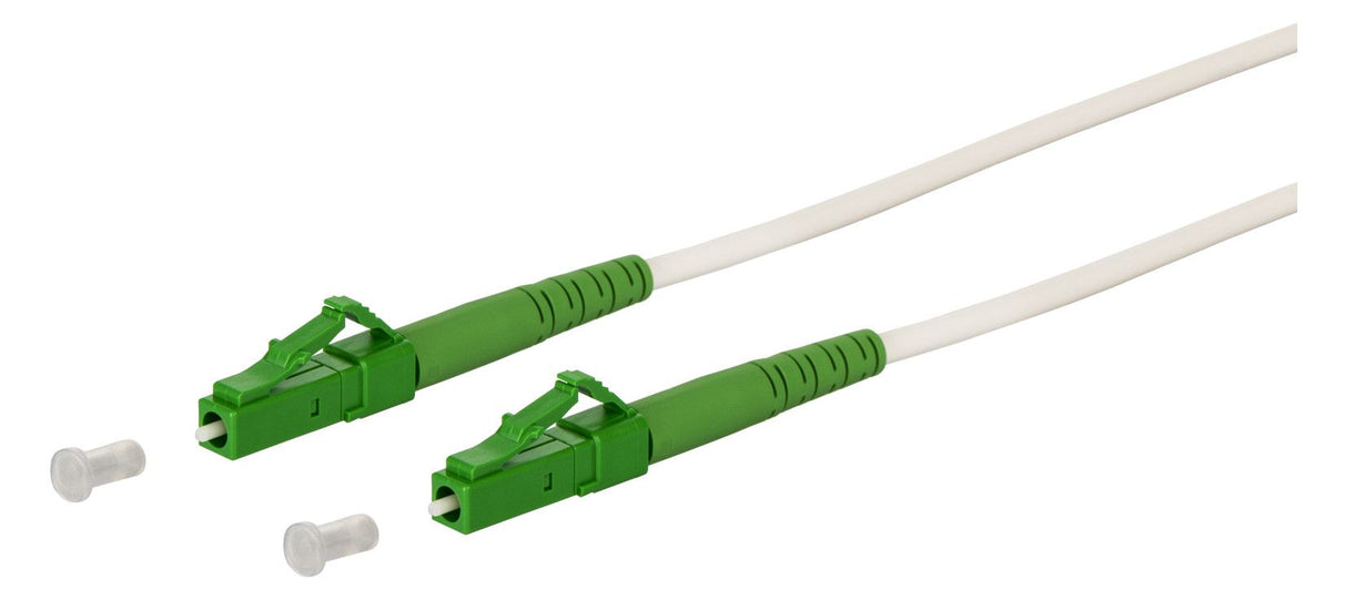 Metz 151P7JAJA30E Patchkabel LC-S APC/ LC-S APC OS2 weiß 3m OpDAT