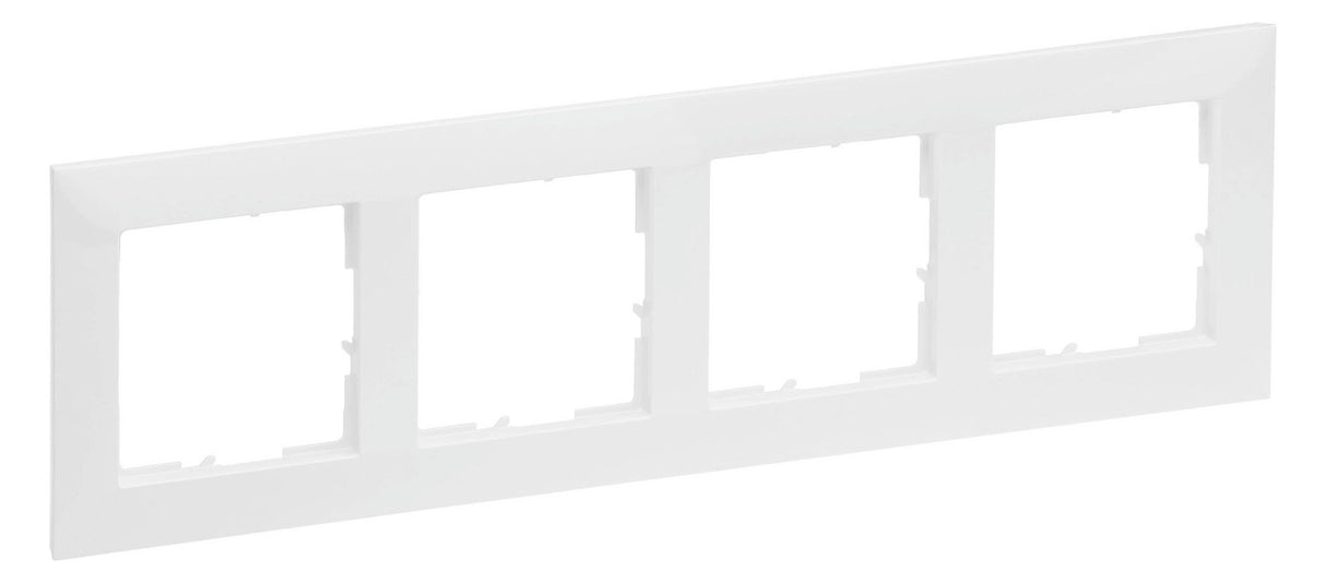 Legrand 765174 SEANO 4-fach Rahmen in der Farbausführung Ultraweiß