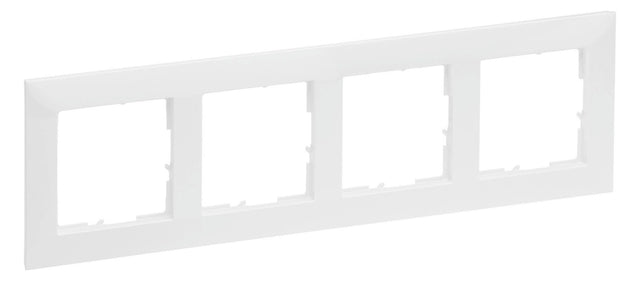 Legrand 765174 SEANO 4-fach Rahmen in der Farbausführung Ultraweiß