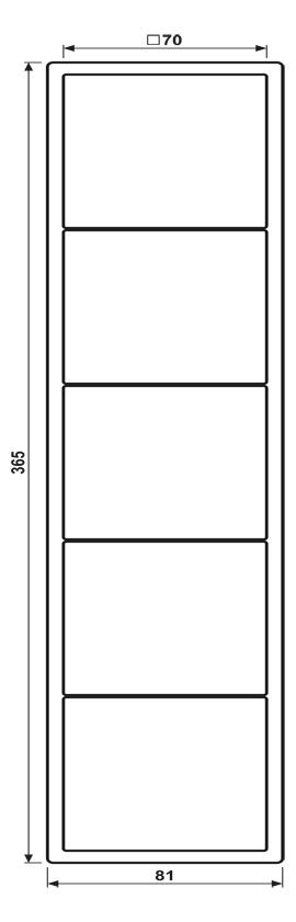 Jung LS985LG Rahmen 5fach Serie LS lichtgrau
