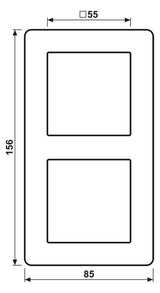 Jung AF582BFSWM Rahmen 2f A flow