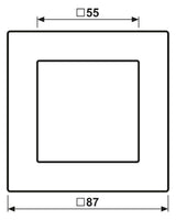 Jung AC581BFANM Rahmen 1fach bruchsicher Anthrazit matt