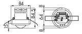 BEG 92565 PD2-M-1C-DE weiß LUXOMAT Präsenzmelder