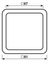 Jung CD581WUW Rahmen 1fach bruchsicher weiß