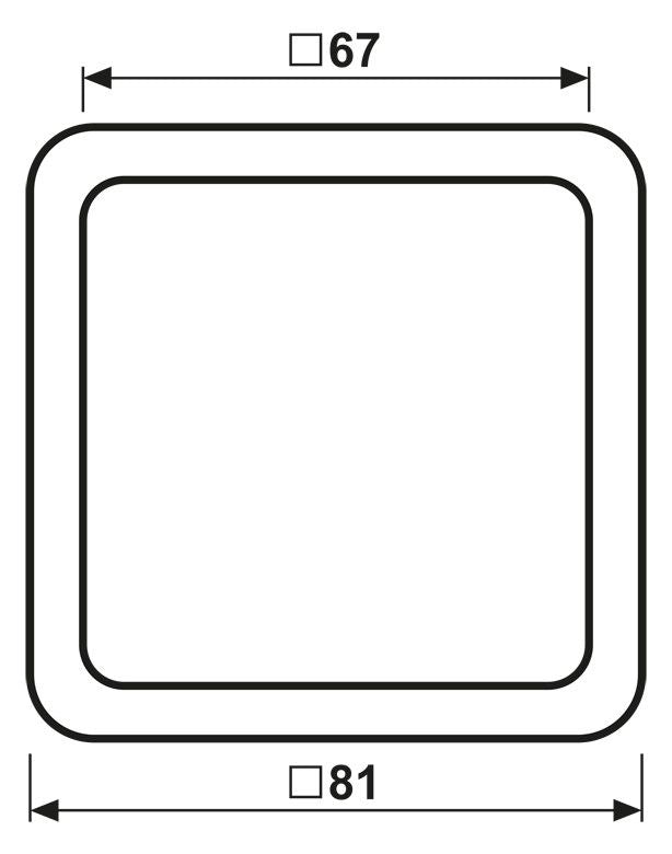 Jung CD581GLRT Rahmen 1fach 81x81mm rot