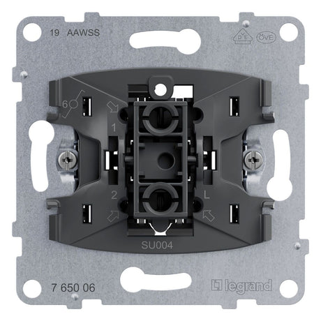 Legrand 765006 SEANO Einsatz Wechselschalter 10AX Steckklemmen