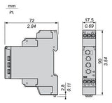 Schneider RM17UAS15 Spannungswächter Über-/Unterspannung 65-260VAC