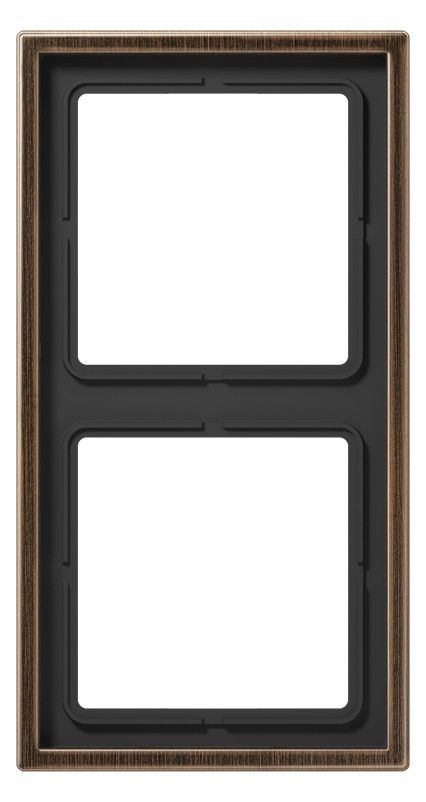Jung ME2982AT Rahmen 2fach LS/FD-design Messing antik
