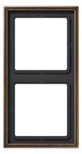Jung ME2982AT Rahmen 2fach LS/FD-design Messing antik