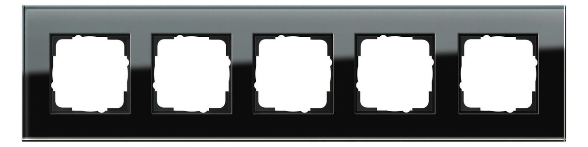 GIRA 021505 Abdeckrahmen 5fach Esprit Glas Schwarz