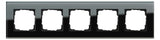 GIRA 021505 Abdeckrahmen 5fach Esprit Glas Schwarz