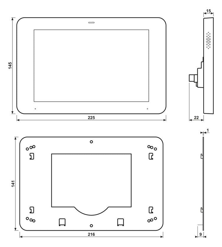 Jung SP0081U KNX Smart Panel 8