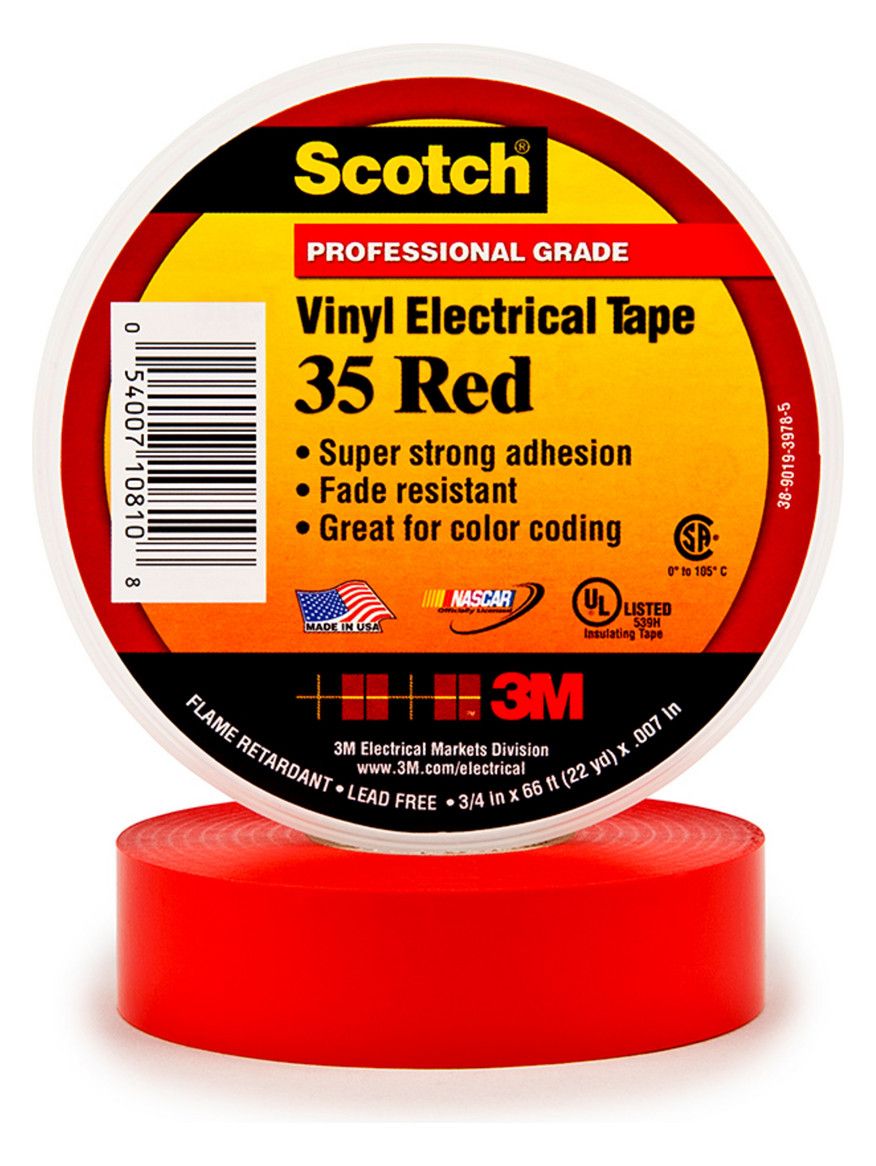 3M Scotch35 19mmx20mx0,18mm rot