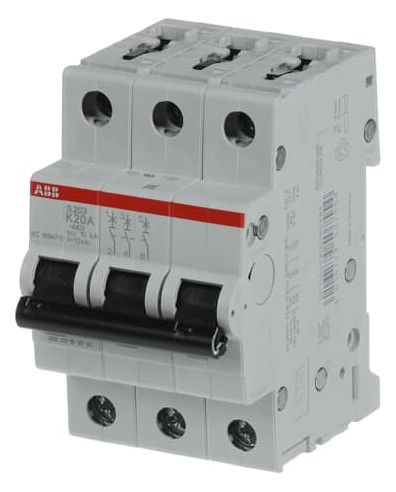 ABB S203-K20 Sicherungsautomat K-Char., 6 kA, 20A, 3P