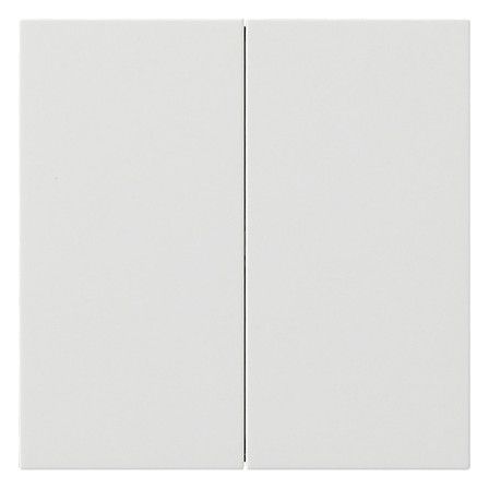 GIRA 5362112 S3000 Bedienaufsatz 2fach Flächenschalter Reinweiß glänzend