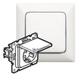 Legrand 776708 Steckdose (SK) Ber.schutz Klappdeckel FR-Unterputz Creo ultraweiß