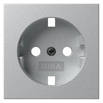 GIRA 492026 Abdeckung SCHUKO-Steckdose System 55 Farbe Alu