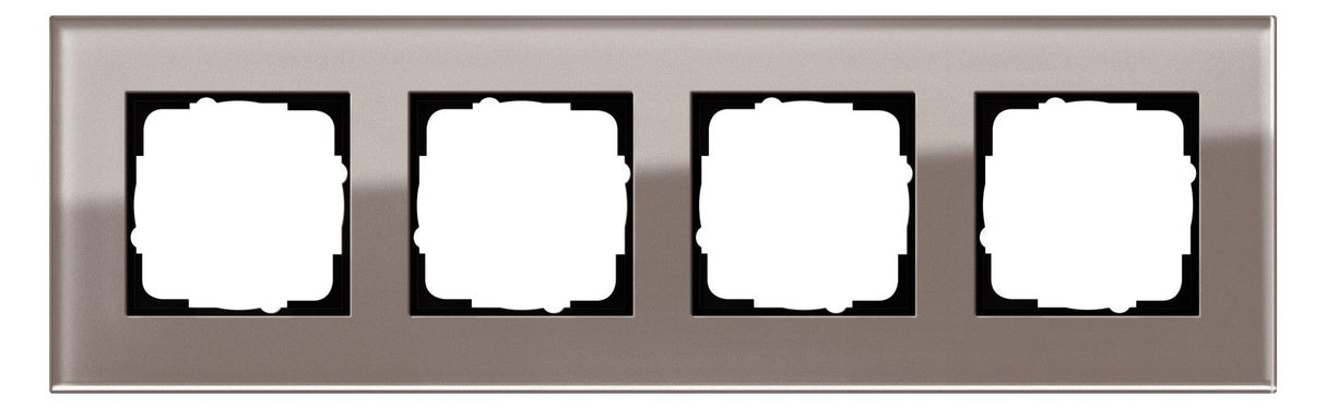 GIRA 0214122 Abdeckrahmen 4fach Esprit Umbra Glas