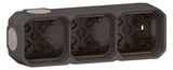 Legrand 069603L Plexo New 3-fach Gehäuse horizontal u.vertikal in der Anthrazit